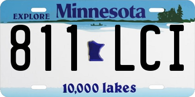 MN license plate 811LCI