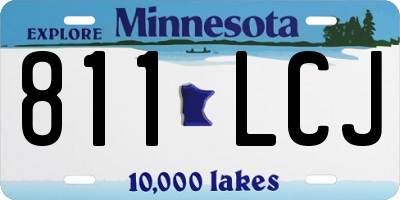 MN license plate 811LCJ