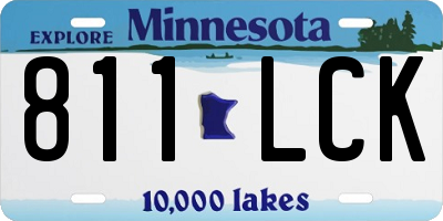 MN license plate 811LCK