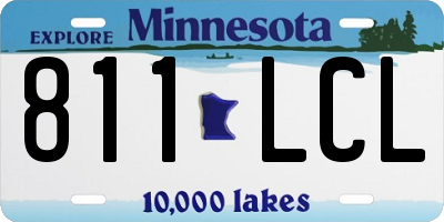 MN license plate 811LCL