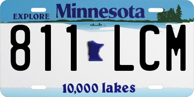 MN license plate 811LCM