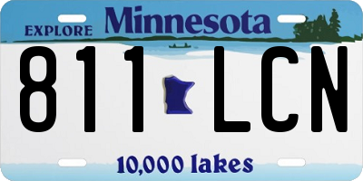 MN license plate 811LCN