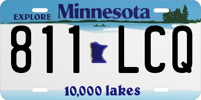 MN license plate 811LCQ