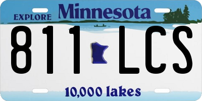 MN license plate 811LCS