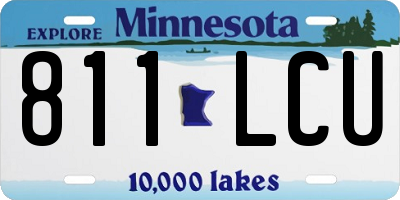 MN license plate 811LCU