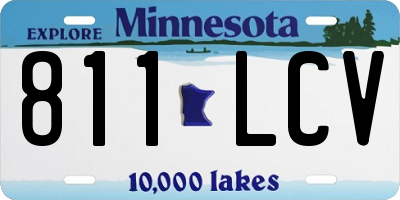 MN license plate 811LCV