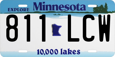 MN license plate 811LCW