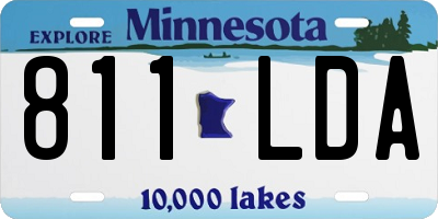 MN license plate 811LDA