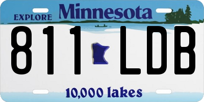 MN license plate 811LDB