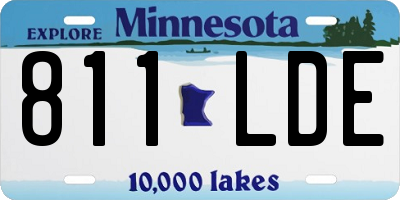 MN license plate 811LDE
