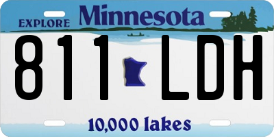 MN license plate 811LDH