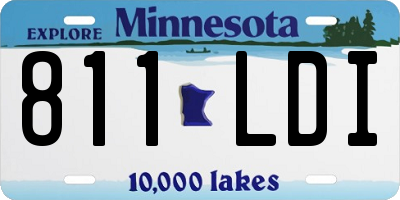 MN license plate 811LDI