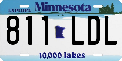 MN license plate 811LDL