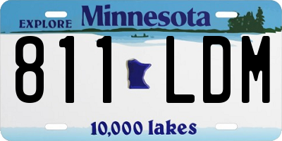 MN license plate 811LDM