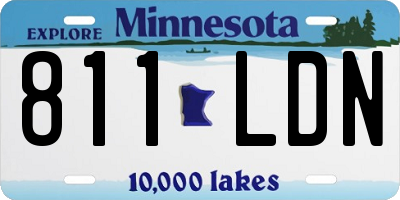 MN license plate 811LDN