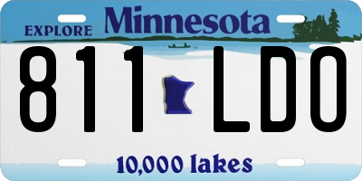 MN license plate 811LDO