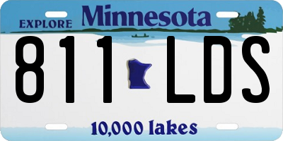 MN license plate 811LDS