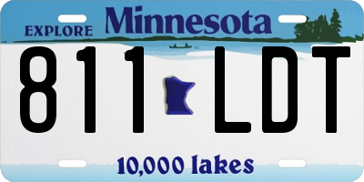 MN license plate 811LDT