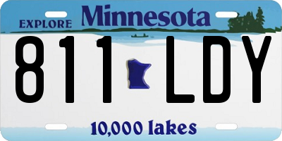MN license plate 811LDY