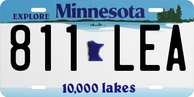 MN license plate 811LEA