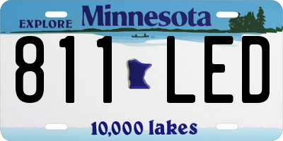 MN license plate 811LED