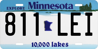 MN license plate 811LEI