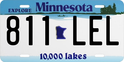 MN license plate 811LEL