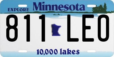 MN license plate 811LEO