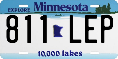 MN license plate 811LEP