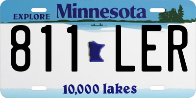 MN license plate 811LER