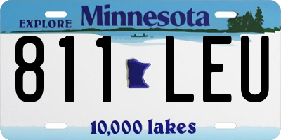 MN license plate 811LEU