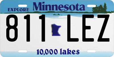 MN license plate 811LEZ