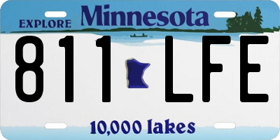 MN license plate 811LFE