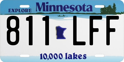 MN license plate 811LFF