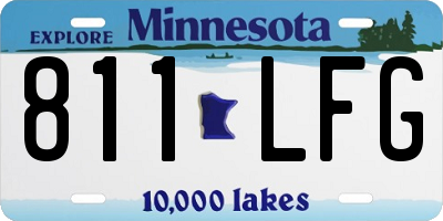 MN license plate 811LFG