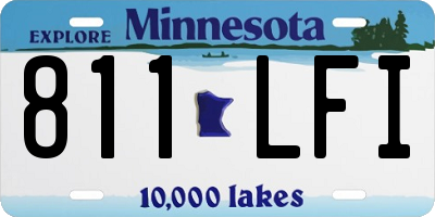 MN license plate 811LFI