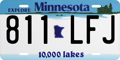 MN license plate 811LFJ