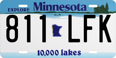 MN license plate 811LFK