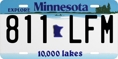 MN license plate 811LFM