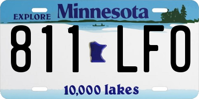MN license plate 811LFO