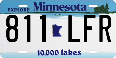 MN license plate 811LFR