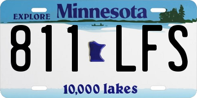 MN license plate 811LFS