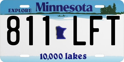 MN license plate 811LFT