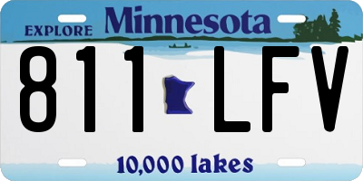MN license plate 811LFV