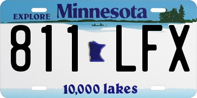 MN license plate 811LFX