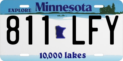 MN license plate 811LFY
