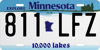 MN license plate 811LFZ