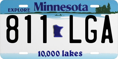 MN license plate 811LGA