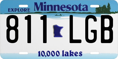 MN license plate 811LGB