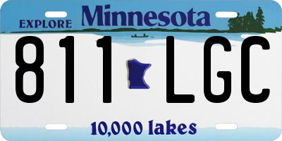 MN license plate 811LGC